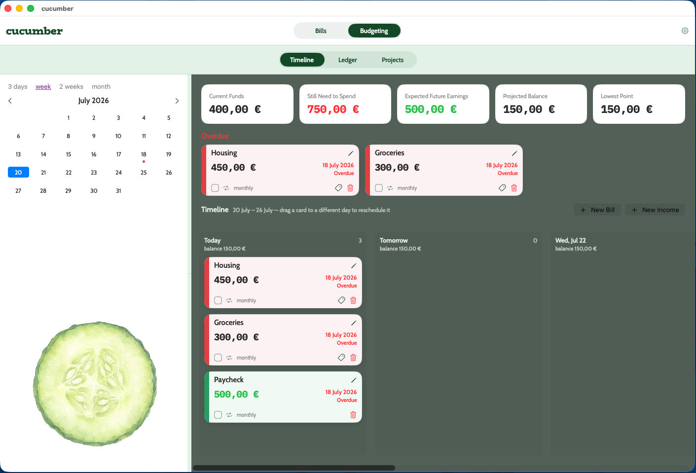 cucumber interface