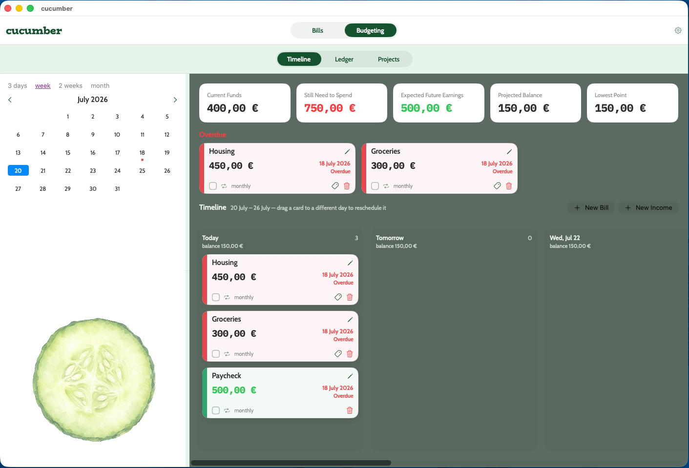 cucumber interface